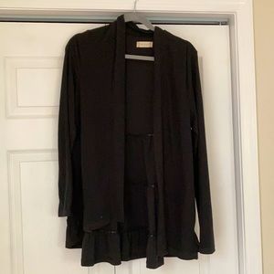 Altard state ruffled back cardigan